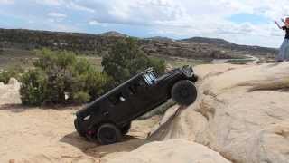 Hummer H1 Climbs Steep Rock Face In New Mexico [upl. by Dranyam839]