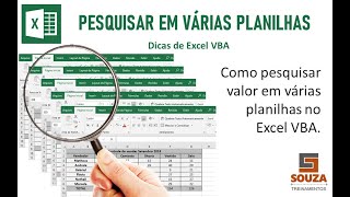 Pesquisar valores em várias planilha no Excel VBA  27 [upl. by Micheline]