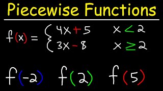 Evaluating Piecewise Functions  PreCalculus [upl. by Alana]