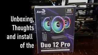 Unboxing of Aerocool Duo 12 Pro ARGB Fan Kit [upl. by Eniawtna818]