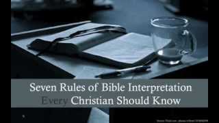 7 Rules of Bible Interpretation  Example of Word Study [upl. by Mead]