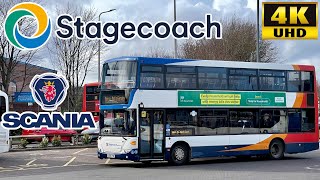 Stagecoach East Scotland X58 Leven to St Andrews via LundinLinks Largoward Scania OmniCity N230UD [upl. by Marino]