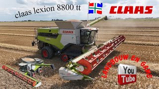 oogst Claas Lexion 8800 TerraTrac Johannes Kerkhovenpolder BV Woldendorp oost Groningen [upl. by Naid]