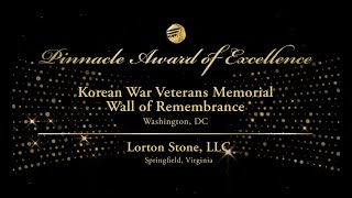 2023 Pinnacle Awards Korean War Veterans Memorial Wall of Remembrance [upl. by Llerreg]