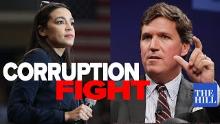 AOC Tucker Carlson unite against possible Richard Burr corruption [upl. by Emoryt467]