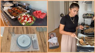 MİSAFİRİM GELDİ🎉BEBEKLE HAZIRLIK👶🏻SUNUMLU SOFRAM🥗AKŞAM YEMEĞİ🍽  GÜNLÜK VLOG [upl. by Sela]