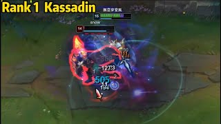 Rank 1 Kassadin Late Game Kassadin is the GOD [upl. by Otilrac]