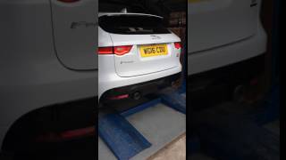 F Pace 30 Diesel Turbo 2016 on QuickSilver Sport Exhaust [upl. by Idak]