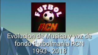 Evolución de música y voz de fondo futbolmania RCN 1993  2018 By FREDYEDU96 [upl. by Ardried732]