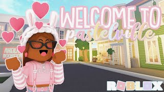 Touring my NEW TOWN PASTELVILLE Roblox Bloxburg [upl. by Rici]