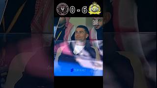 Al Nassr Destroyed Inter Miami 60 Ronaldo Smiled On Messi🥶😱 ronaldo youtube football shorts [upl. by Pownall129]