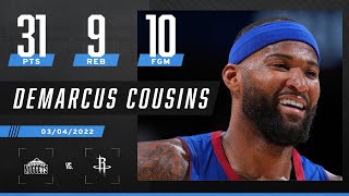 DeMarcus Cousins scores the most PTS he’s had in 4 YEARS [upl. by Reivazx]