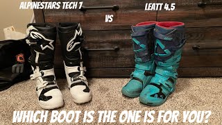 Alpinestars tech 7 vs leatt 45 what boot is better for you [upl. by Auhso256]