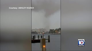 Residents react after massive tornado hits Fort Lauderdale [upl. by Einaled]