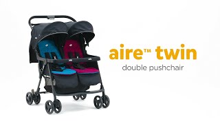 Joie aire™ twin  Lightweight Tandem Pushchair For Newborns amp Toddlers [upl. by Ylek]