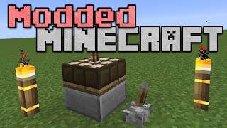 Modded Minecraft  Terrain Lighter and Mega Torch [upl. by Asaph]