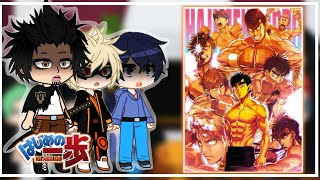 Fandoms react to hajime no ippo MHA One Piece Black Clover JJK Solo Levelling KNY Gacha react [upl. by Orsa694]