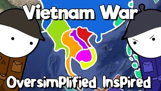 Vietnam War  Oversimplified INSPIRED Part 1 [upl. by Jarrell413]