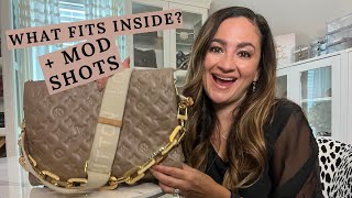 LOUIS VUITTON COUSSIN MM TAUPE  HONEST REVIEW  WHAT FITS INSIDE  MOD SHOTS [upl. by Sedgewick456]