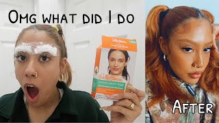 BLEACHING MY EYEBROWS tutorial [upl. by Nesyaj]