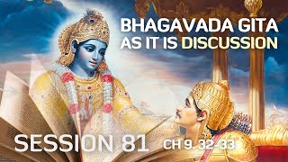 Bhagavad Gita As It Is Chapter 9 Texts 3233 [upl. by Nilo]