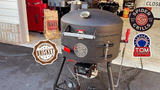 The All New Spider Grills Huntsman Smart Kettle Kamado  Brisket [upl. by Anik]