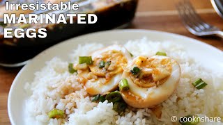 Eggciting Irresistible Marinated Eggs Recipe [upl. by Elagiba]