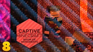 CAPTIVE MINECRAFT EP 8 NETHER GLITCH Captive Minecraft Room of Monuments w Mitch [upl. by Elleunamme]