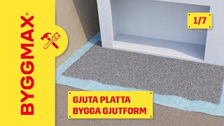 Gjuta platta del 1 bygga gjutform [upl. by Ibrab]