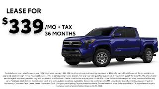 Lease the Tacoma SR5 at North Bakersfield Toyota [upl. by Haletta469]