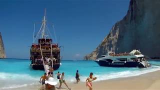 Navagio Beach Zakynthos Island Greece [upl. by Nuoras]