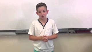 best 5th grade student council presidential speech ever [upl. by Suivatal]