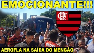 EMOCIONANTE SAÍDA DO FLAMENGO DO RIO DE JANEIRO RUMO AO TÍTULO AERO FLA [upl. by Einalam331]