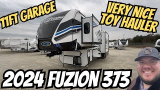 2024 Keystone Fuzion 373  Toy Hauler 5th Wheel with 11ft Garage [upl. by Nhguaved769]