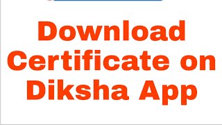 Download Certificate on Diksha app for Covid 19 training courses and other courses [upl. by Townsend]