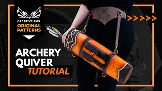 How to make Archers leather quiver [upl. by Kreiker]