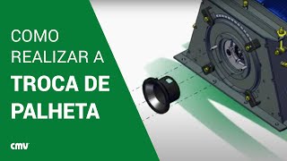 Como realizar a troca de palheta da turbina  cmvcombr [upl. by Eeclehc]