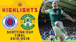 Rangers 23 Hibernian  David Gray Header as Hibernian Make History  Scottish Cup Final 201516 [upl. by Assin]