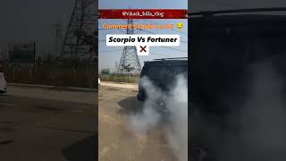 Fortuner Vs Scorpio 😈 Race 4x4 laganar 😈💪 shortvideo Billa Bhai officel 😈 [upl. by Angie]