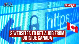 2 websites to get a job from outside Canada  Work in Canada [upl. by Calabrese476]