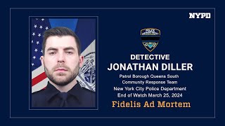 The funeral of Detective Jonathan Diller [upl. by Anileda]