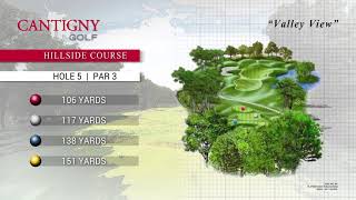 Cantigny Golf Club Hillside Hole 5 [upl. by Feola]