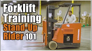 How to Operate a Forklift  StandUp Rider Training [upl. by Eissak458]