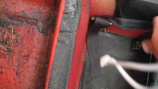 Fiat 124 Sport Spider Carpet installation [upl. by Anwat]