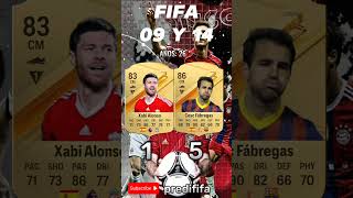 Cesc Fabregas VS Xabi Alonso EVOLUCIÓN FIFA 🇪🇸🔥 [upl. by Anoyk]