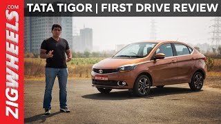 Tata Tigor  First Drive Review  ZigWheelscom [upl. by Tamer]