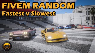 Fastest vs Slowest In Every Class  GTA FiveM Random More №117 [upl. by Lange441]