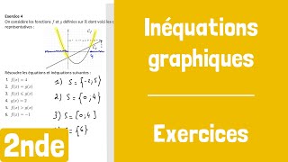 Exercices  Résolution graphique dinéquations [upl. by Kraft]