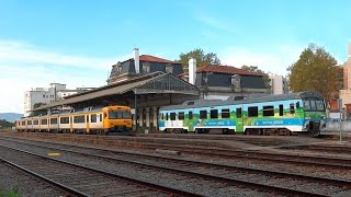 Comboios de Portugal e RENFE na Linha do Minho Valença [upl. by Thurlow147]