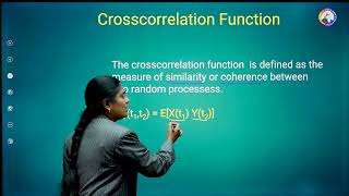 Autocorrelation Function and CrossCorrelation Function  By Ahalya Madam [upl. by Erdnua]